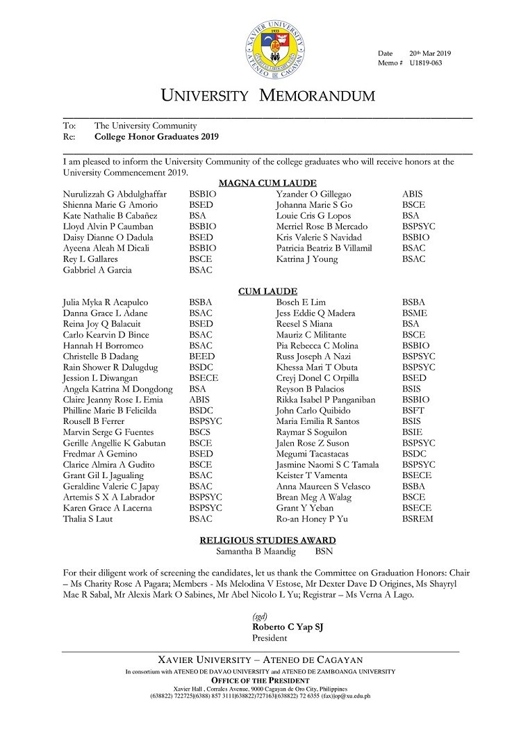 U1819-063_190320_College_Honor_Graduates_2019-1